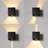 Nuevo Cubo con Sensor de movimiento, luz LED de pared de 12W, luz cálida para exteriores, impermeable, ajustable hacia arriba y hacia abajo, sin escalones, para dormitorio, Loft, vogue