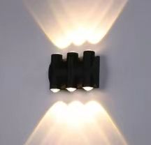 Lámpara de pared moderna IP65 Iluminación exterior Interior Impermeable 8W Lámpara de pared LED Sala de estar Pasillo Parque Paisaje Jardín Luz