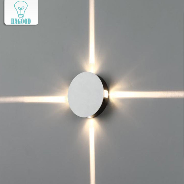 Nueva lámpara de pared led para desván con luz de estrella redonda creativa y moderna, aplique de iluminación para interiores