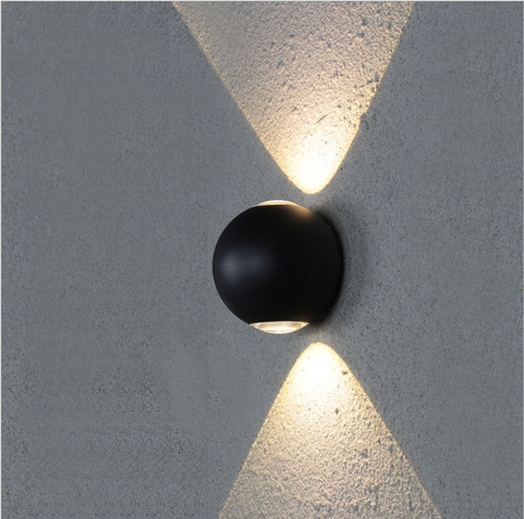 Moderna y creativa lámpara de pared impermeable para exteriores, lámparas LED para patio, lámpara para puerta, terraza, balcón, jardín, luz de pared
