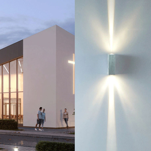 Haz de luz Luz de pared impermeable Lámpara de pared LED Lámpara de jardín impermeable al aire libre Lámpara de ingeniería de hotel Venta directa de fábrica