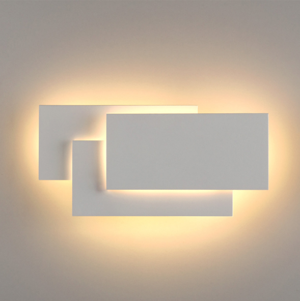Nueva luz de pared led de hotel moderna de 12 W para dormitorio, sala de estar, mesita de noche, decoración interior, tocador moderno negro, se vende bien electrónico