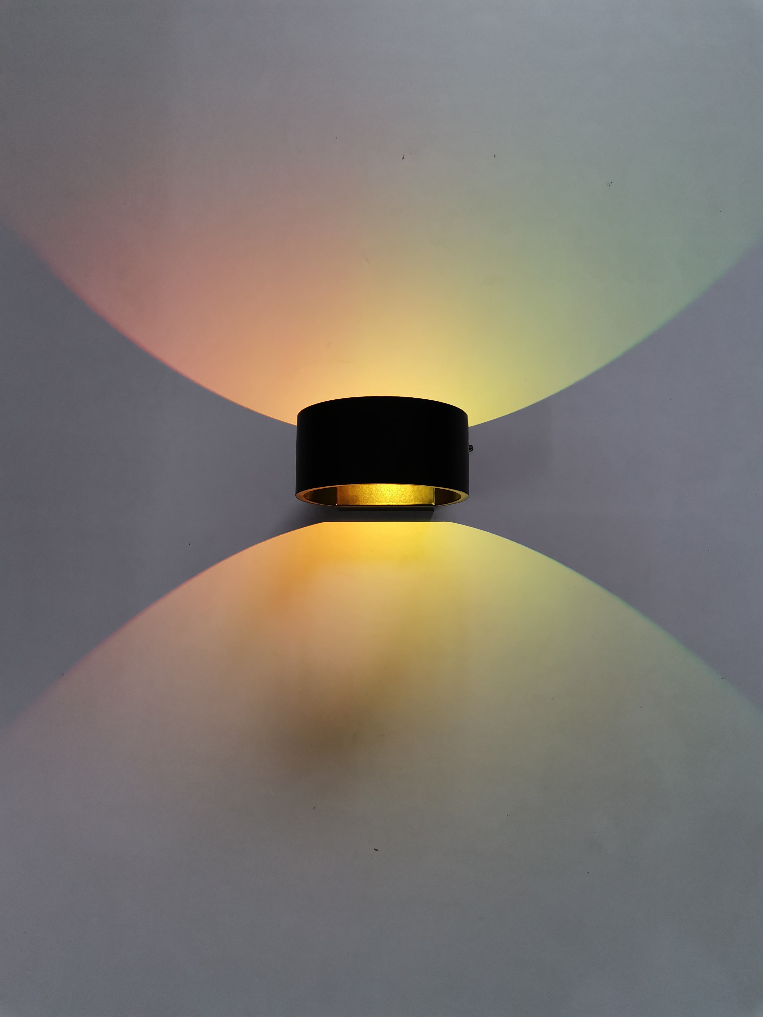 Luz de pared circular RGB de 5W AC85-265V con controlador para decoración de interiores luces brillantes