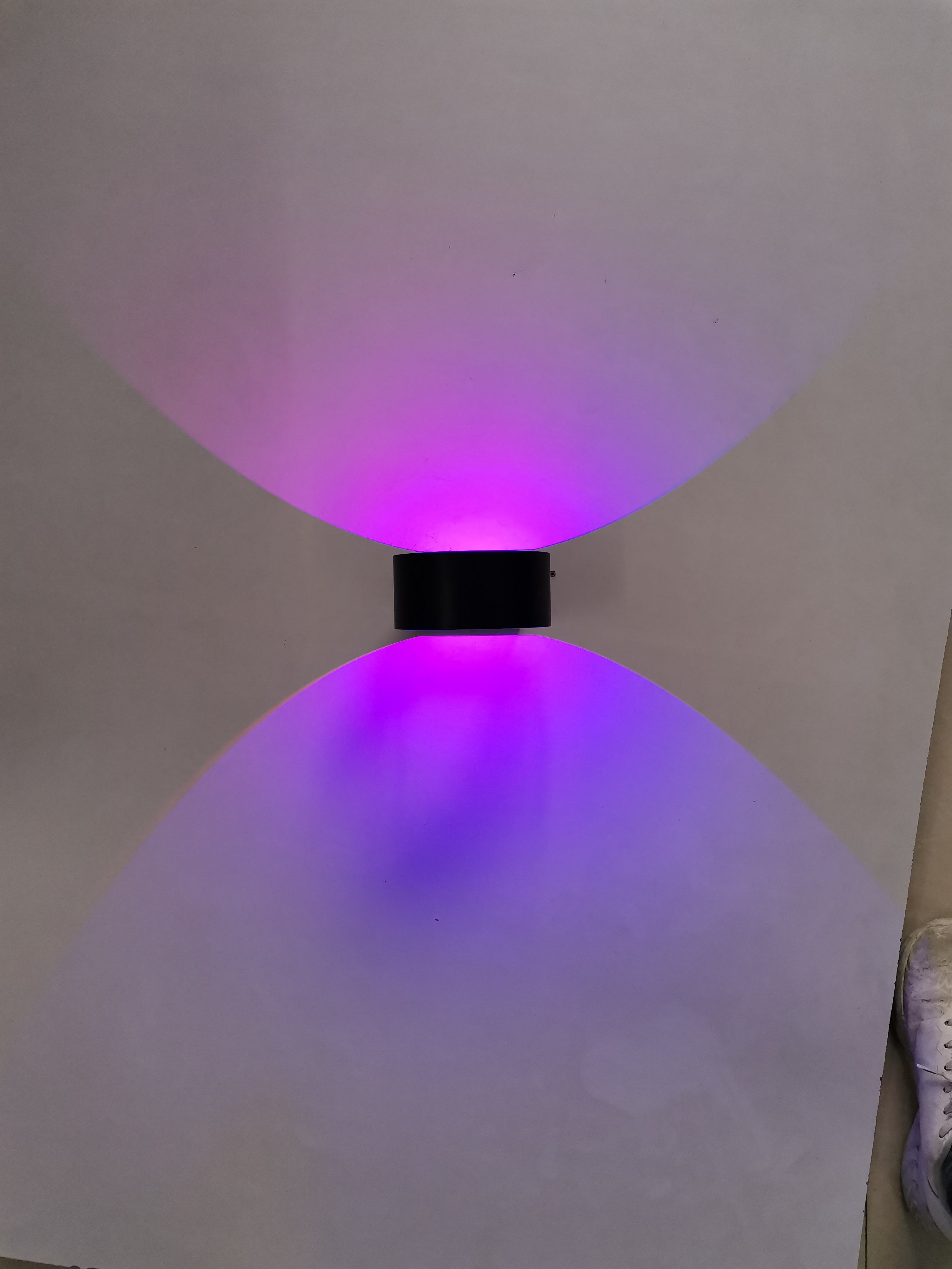 Luz de pared circular RGB de 5W AC85-265V con controlador para decoración de interiores luces brillantes