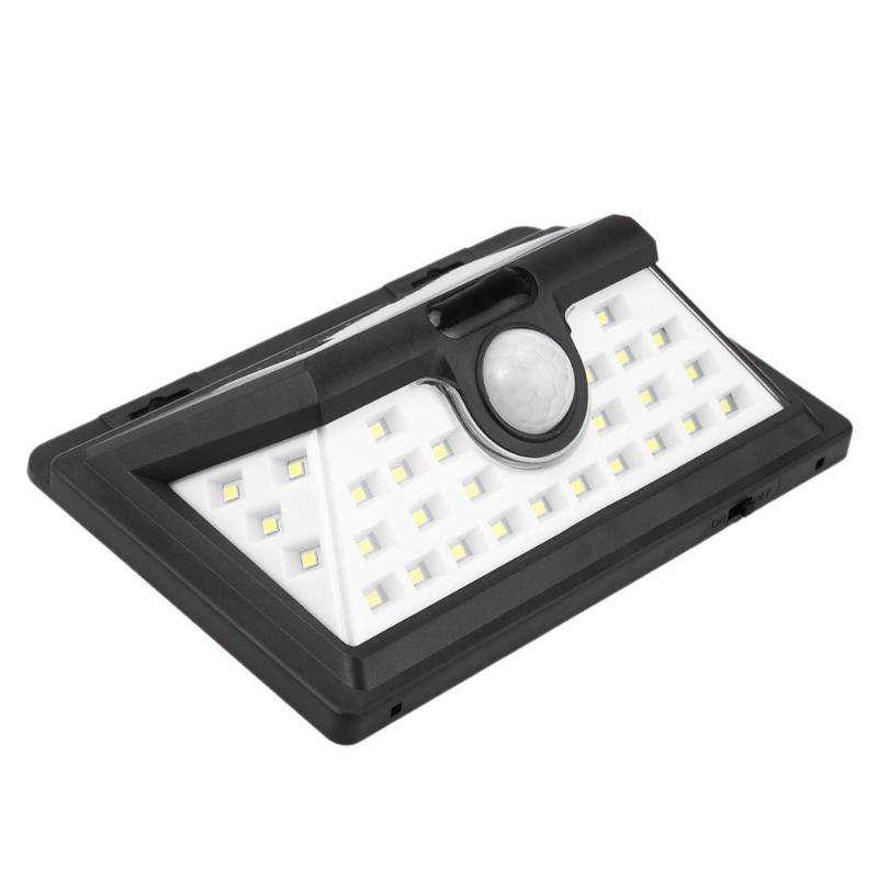 Lámpara de pared solar con sensor de movimiento PIR de 32 LED Luz de jardín impermeable para exteriores Luz solar de montaje en pared de emergencia