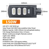 Farola solar de 50-300 W, lámpara solar interior, lámparas de energía solar, lámpara alimentada por energía solar, lámparas solares, farola solar integrada todo en uno