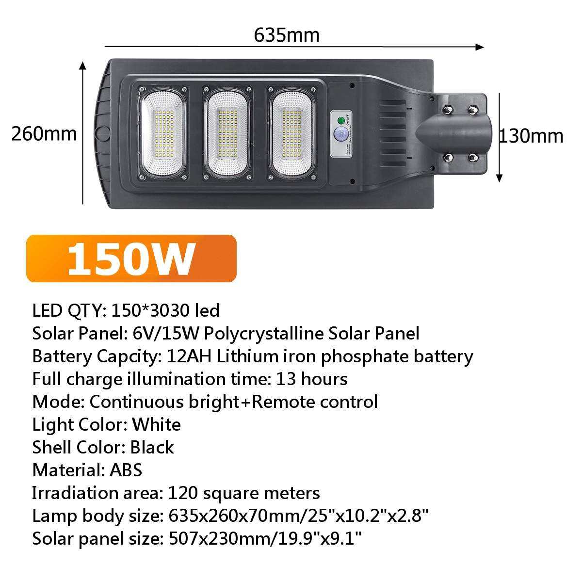 Farola solar de 50-300 W, lámpara solar interior, lámparas de energía solar, lámpara alimentada por energía solar, lámparas solares, farola solar integrada todo en uno