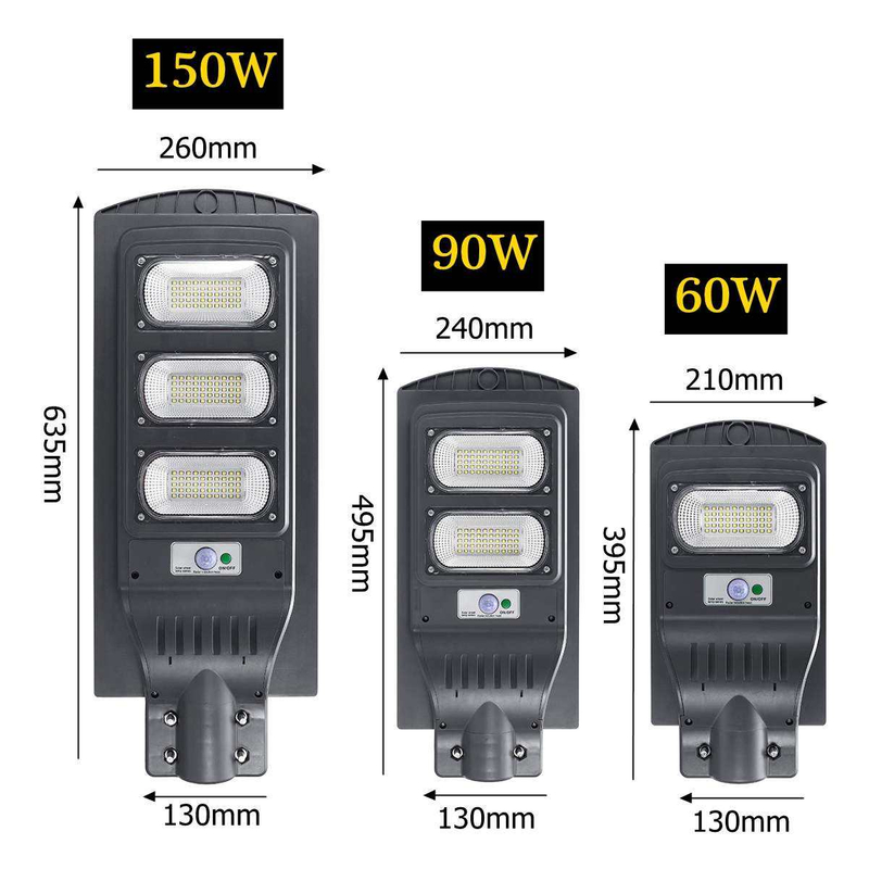 Farola solar de 50-300 W, lámpara solar interior, lámparas de energía solar, lámpara alimentada por energía solar, lámparas solares, farola solar integrada todo en uno