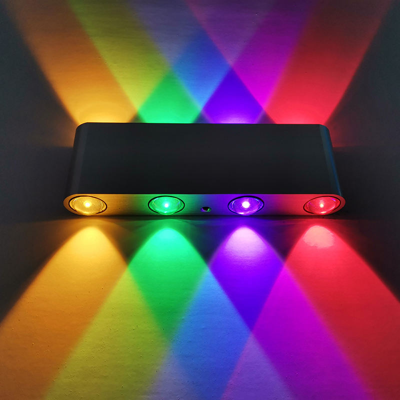 Lámpara de pared Hagood arriba y abajo, lámpara de pared Led de 8W para habitación interior, oficina, Hotel, productos de Color Diy, lámpara de pared impermeable