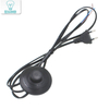 Cable de línea de 1,8 m, Cable de alimentación de encendido y apagado para lámpara LED con interruptor de botón 317, enchufe europeo/estadounidense, interruptor de luz, extensión de Cable blanco o negro