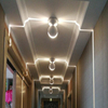 Luz de ventana exterior de 360 ​​grados, lámparas de marco de puerta, lámparas de Hotel KTV, pasillo, porche, accesorios de iluminación para exteriores, montaje en pared