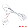 Cable de atenuación de luz, enchufe de conmutación de luz, interruptor de botón de atenuación de alimentación, Cable de línea de 1,8 m, lámpara LED, modelo de enchufe europeo y estadounidense