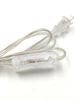 Enchufe de cable transparente 303 interruptor E14 cuerpo desnudo UE/UE/EE. UU. Enchufe de lámpara de sal del Himalaya enchufe de cable soporte de lámpara de sal del Himalaya