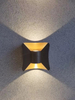 candelabro de pared para exteriores cilindro de iluminación arriba-abajo candelabro para exteriores rejuvenecimiento candelabro para exteriores lámpara de pared LED en forma de arco a prueba de agua