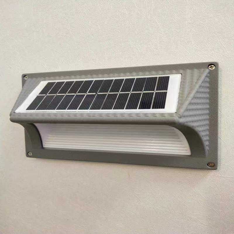 Iluminación solar LED para jardín, iluminación solar de aluminio para jardín, lámpara solar impermeable inalámbrica, ventas directas de fábrica hechas en China