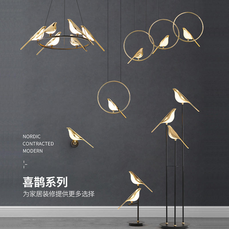 Hotelwandleuchte IP20 Led escalera pared luz 3W interior oro luminoso Chip Nachtlampje aplique pájaro Nachttischlampe noche única
