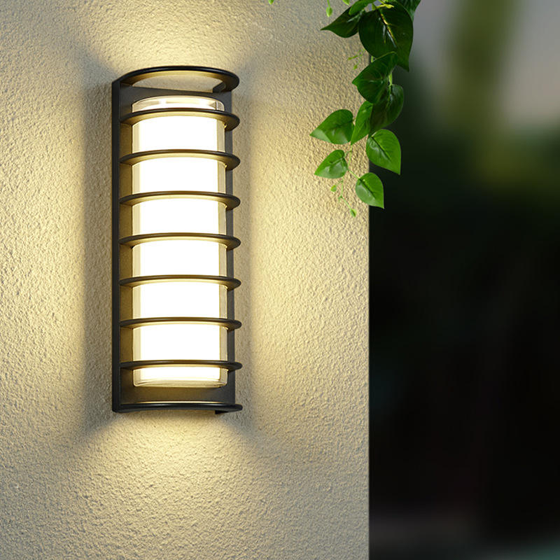 Lámpara de pared LED acrílica redonda para exteriores, para Villa, patio, lámpara de pared Exterior, escalera, pasillo, lámpara de pasillo, lámparas de pared para balcón