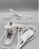 Portalámparas de escritorio Flexible de 360 ​​grados, Base E27, enchufe de luz, Cable con Clip de cuello de cisne con enchufe de interruptor de encendido y apagado para bombilla de luz nocturna