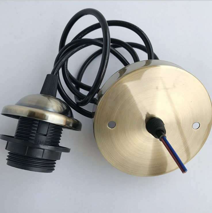 Bandeja de techo con cable colgante cuerpo de luz tornillo E27 portalámparas candelabro portalámparas iluminación lámparas LED bombilla acceso