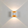 Luz de pared LED IP65, aluminio RGB, valla de jardín impermeable para exteriores, lámpara de pared de moda para interiores para dormitorio, mesita de noche, sala de estar, escaleras