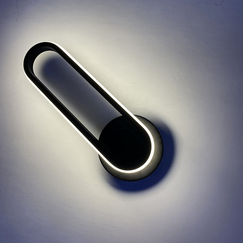Lámpara de pared para cabecera de dormitorio, ángulo ajustable, iluminación LED para interiores, lámpara de pared tipo pista simple de aluminio