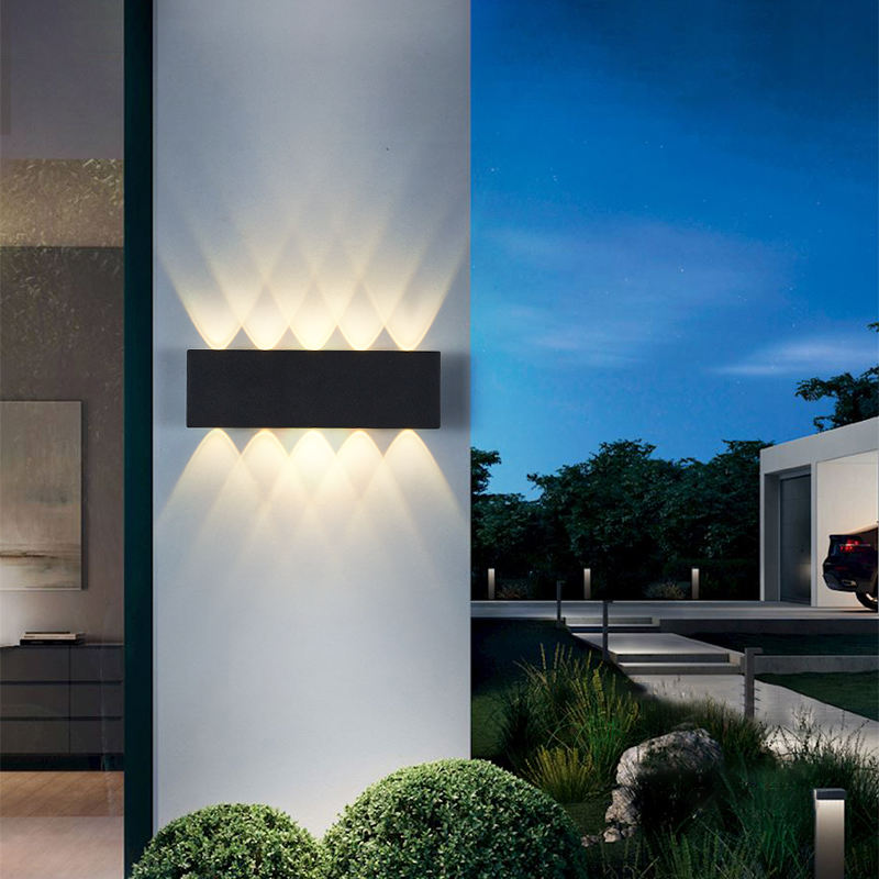 Lámpara de alta calidad Lámparas de pared Interior Led Impermeable Edificio Exterior Puerta Balcón Jardín Patio Iluminación