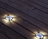 Lámpara empotrada de transmisión de luz LED de 1 W para exteriores, a prueba de lluvia, para jardín, patio, paso, iluminación lateral, lámpara de suelo
