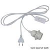 Accesorios de lámpara Cable de enchufe de la UE Cable de 1,8 m con interruptor 303 Cable de luz directo de fábrica