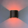 APP Control Smart Led Wall Light Lámpara de aplique redonda ajustable Jardín al aire libre IP65 Modern 9w Led Wall Light Arriba y abajo Montado en la pared Led Wall Light Luces controladas por aplicación