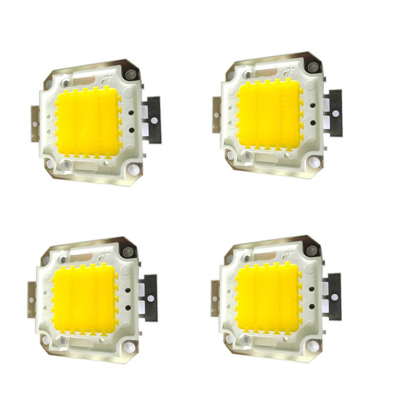 Real Full Watt 10W 20W 30W 50W 100w Chips de lámpara LED COB de alta potencia Bombilla con controlador LED para reflector DIY Spot light Lawn