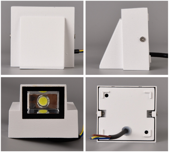 AC85-265 de lámpara nórdica de 5W, resistente al agua, IP65, lámpara de pared LED montada en la pared, iluminación de paisaje de aluminio, luz de pared Exterior decorativa