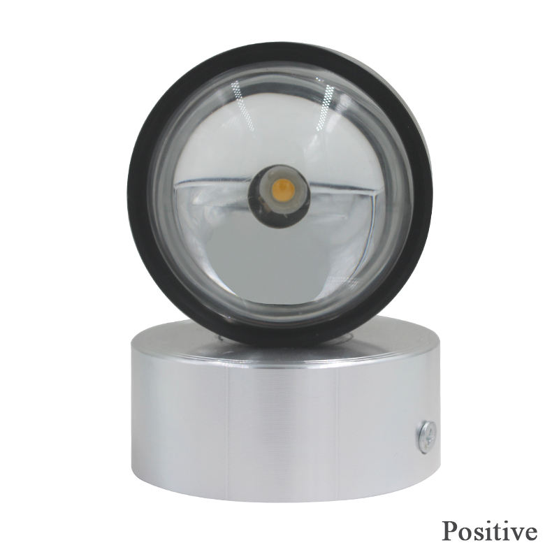 2W 6W Luz de cristal para interiores Lámpara de pared hacia arriba y hacia abajo Lámpara de pared RGB Lámpara de pared redonda Lámpara de pared de vidrio