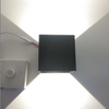 Nueva lámpara de varita led regulable para exteriores, impermeable, ip65, luz de pared de cubo, 12w, lámparas de pared Led modernas para jardín