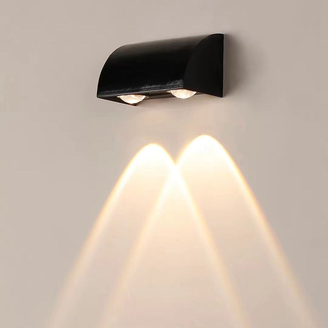 Lámpara de pared LED impermeable para exteriores, sencilla y moderna, lámparas de patio, lámpara de puerta, terraza, balcón, jardín, luz de pared, precio de fábrica