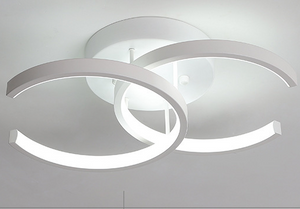 Círculo blanco Lámparas de techo para sala de estar Lámpara de techo colgante Dormitorio Lámpara de techo Lámpara de techo Led Lámpara de techo moderna