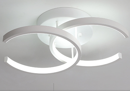 Círculo blanco Lámparas de techo para sala de estar Lámpara de techo colgante Dormitorio Lámpara de techo Lámpara de techo Led Lámpara de techo moderna