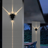 Moderna, sencilla, creativa, para exteriores, impermeable, lámpara de pared LED, lámparas de patio, lámpara de puerta, terraza, balcón, luz de pared