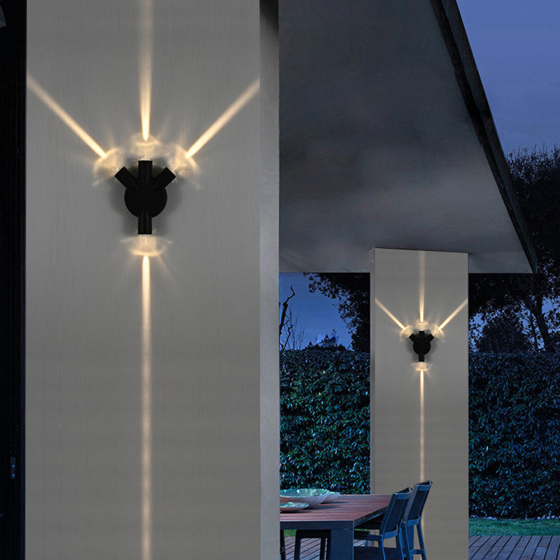 Moderna, sencilla, creativa, para exteriores, impermeable, lámpara de pared LED, lámparas de patio, lámpara de puerta, terraza, balcón, luz de pared
