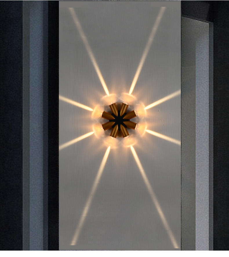 Moderna, sencilla, creativa, para exteriores, impermeable, lámpara de pared LED, lámparas de patio, lámpara de puerta, terraza, balcón, luz de pared