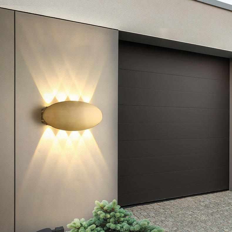 Lámpara de pared LED IP65 para exteriores, iluminación impermeable para jardín, AC86-265 de aluminio para interiores, dormitorio, sala de estar, escaleras, luz de pared vintage