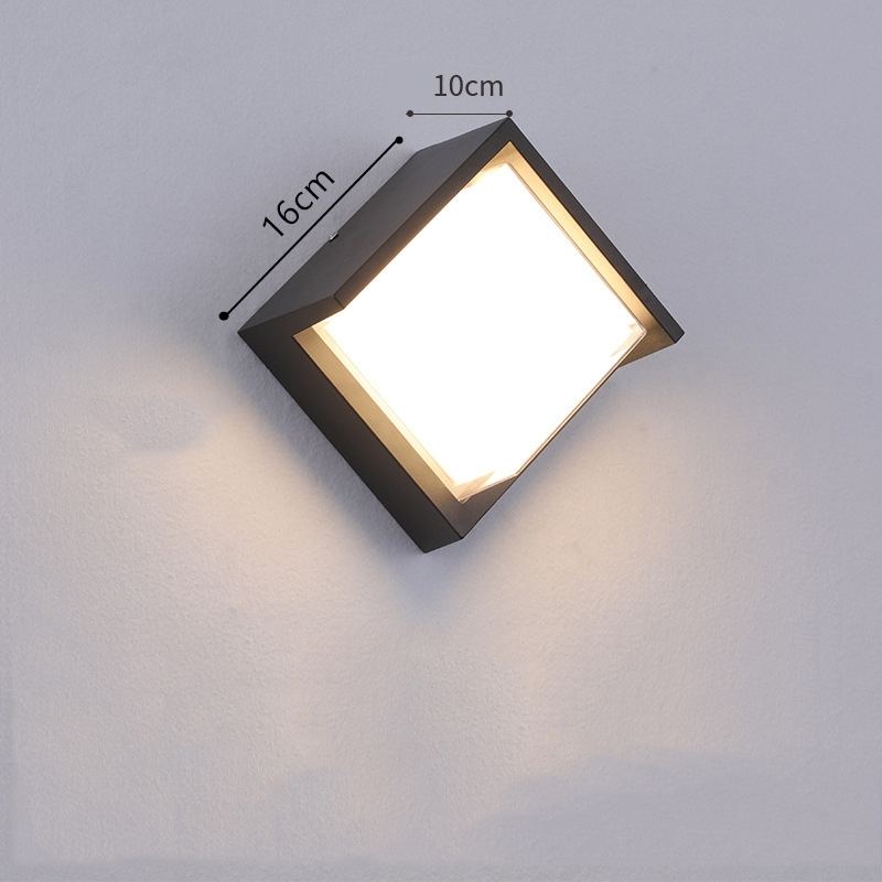 Estilo minimalista Tuya Smart WiFi LED Lámpara de pared RGBW Aplicación interior exterior Aplique impermeable Luz de jardín regulable