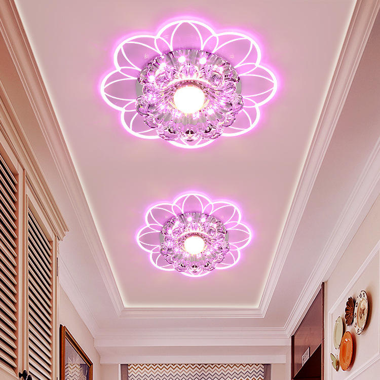 Lámpara de techo de cristal rosa Lámpara de techo de cristal Lámparas de techo modernas para comedor Lámpara de techo moderna de mediados de siglo Lámparas para sala de estar Techo Lámpara de techo LED