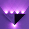 Lámpara de pared triangular de 5W hacia arriba y hacia abajo para dormitorio, escaleras, candelabro interior, iluminación hacia arriba y hacia abajo, estilo europeo, Año Nuevo