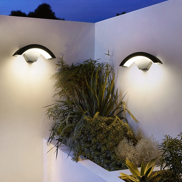 Lámpara de pared LED IP65, iluminación de jardín impermeable para exteriores, iluminación de aluminio para interiores, dormitorio, sala de estar, escaleras, luz de pared, superventas