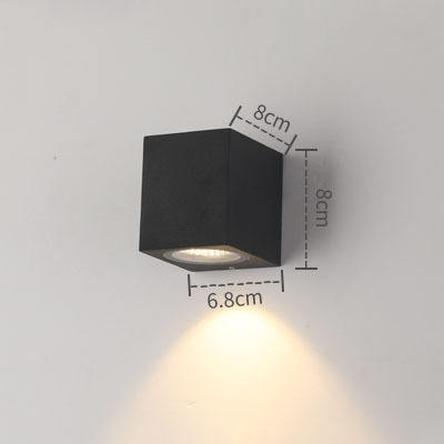 Luz LED de pared de 5W IP65 para exteriores, resistente al agua, lámpara moderna para jardín, pasillo, dormitorio, sala de estar, iluminación interior de aluminio, Wandhalte