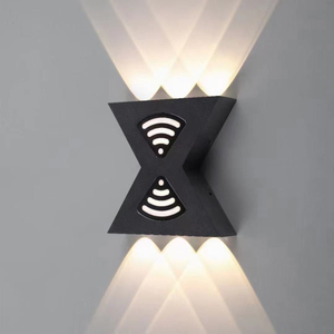 Luz de pared impermeable hacia arriba y hacia abajo, lámpara de pared de fondo Led para cabecera de dormitorio, candelabro giratorio para pasillo, iluminación de pared para interiores