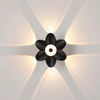 Luz LED de pared para exteriores, luz de pared luminosa para decoración de pared, foco de loto, Villa, pasillo, balcón, pasillo, luz de pared de fondo