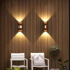 Moderna decoración Exterior de montaje impermeable al aire libre de lujo para la habitación del hogar, dormitorio, Hotel, candelabro de luz Led, lámpara de pared montada en la pared