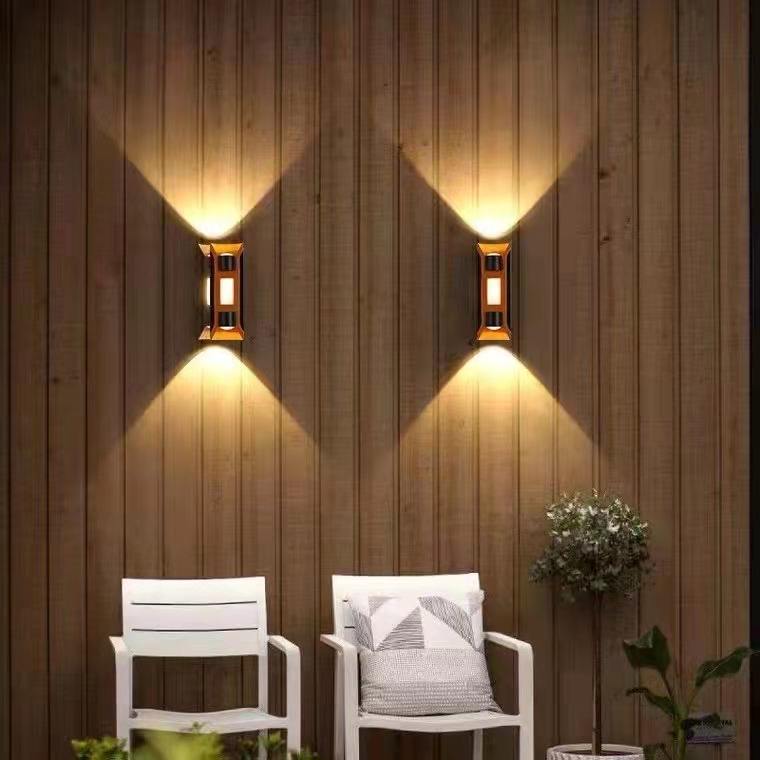 Moderna decoración Exterior de montaje impermeable al aire libre de lujo para la habitación del hogar, dormitorio, Hotel, candelabro de luz Led, lámpara de pared montada en la pared
