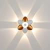 Luz de montaje en pared impermeable negra moderna, aplique de pared de aluminio, 2 luces, decoración de luz de pared para exteriores para jardín hacia arriba y hacia abajo